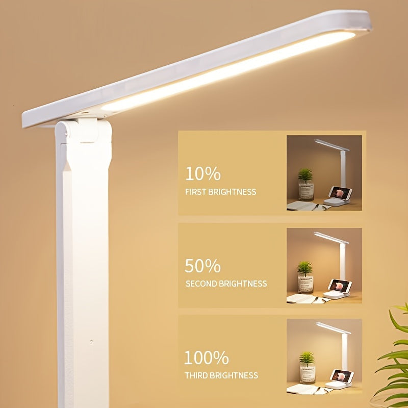 Versatile LED Office Lamp with Touch Control and USB Port