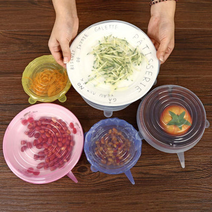 Befez | Airtight Silicone Kitchen Storage Lids (Set of 6)