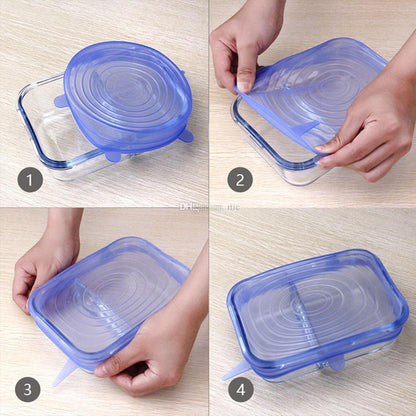 Befez | Airtight Silicone Kitchen Storage Lids (Set of 6)