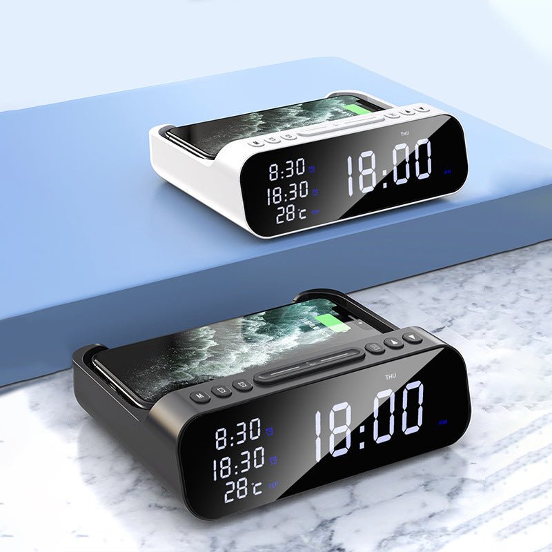 Wireless Charging Digital Alarm Clock with Big Display