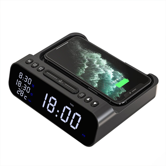 Wireless Charging Digital Alarm Clock with Big Display - Befez