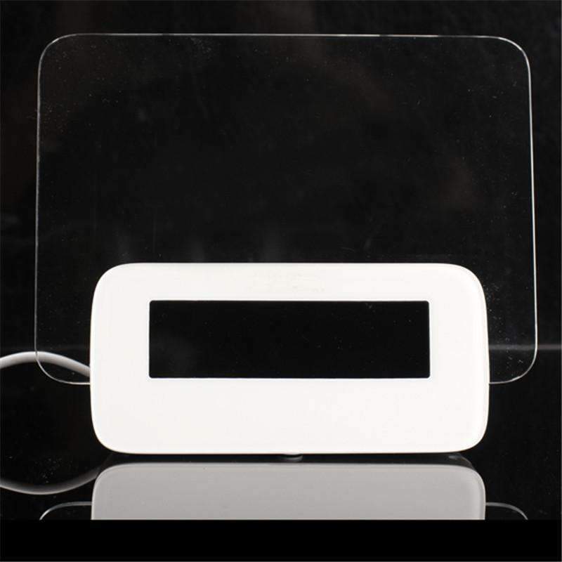 Compact Blue LCD Digital Alarm Clock