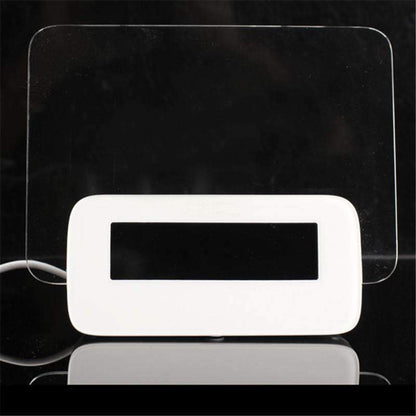 Compact Blue LCD Digital Alarm Clock