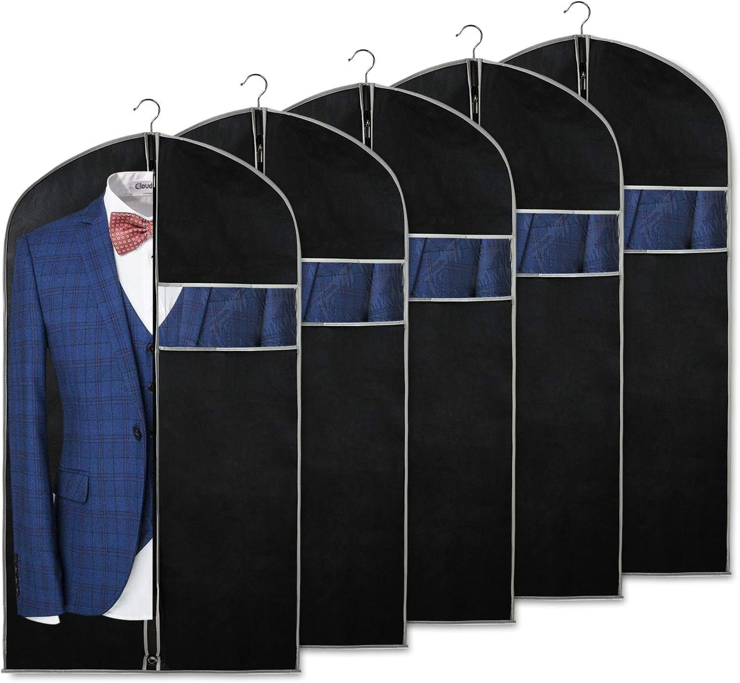 Breathable Clothing Storage Bags 6-Pack with View Window - Befez