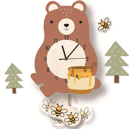 Fun Kids Animal Wall Clock