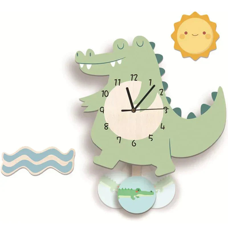 Colorful Animal Shape Wall Clock