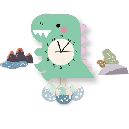 Colorful Animal Shape Wall Clock