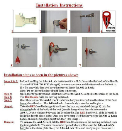 Compact Personal Security Lock