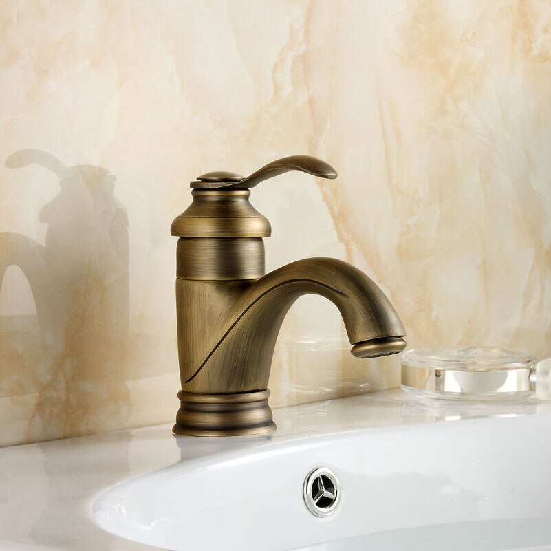 Classic Gold Bathroom Faucet Sink Mixer Tap - Befez