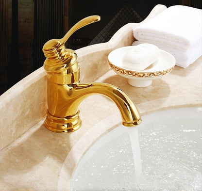 Classic Gold Bathroom Faucet Sink Mixer Tap