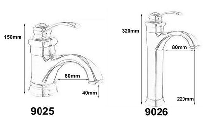 Classic Gold Bathroom Faucet Sink Mixer Tap