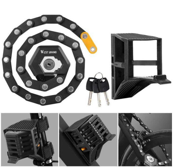 Portable Compact Bicycle Lock for Men Women