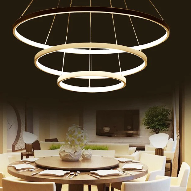 Circle Crystal Pendant Light