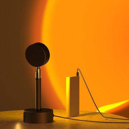 Colorful Sunset Projection Table Lamp