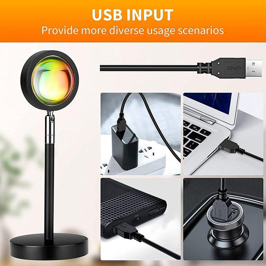 Colorful Sunset Projection Table Lamp - Befez