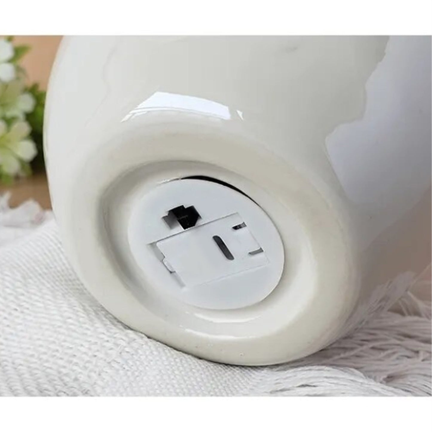 Clear Glass Bedside Table Lamp