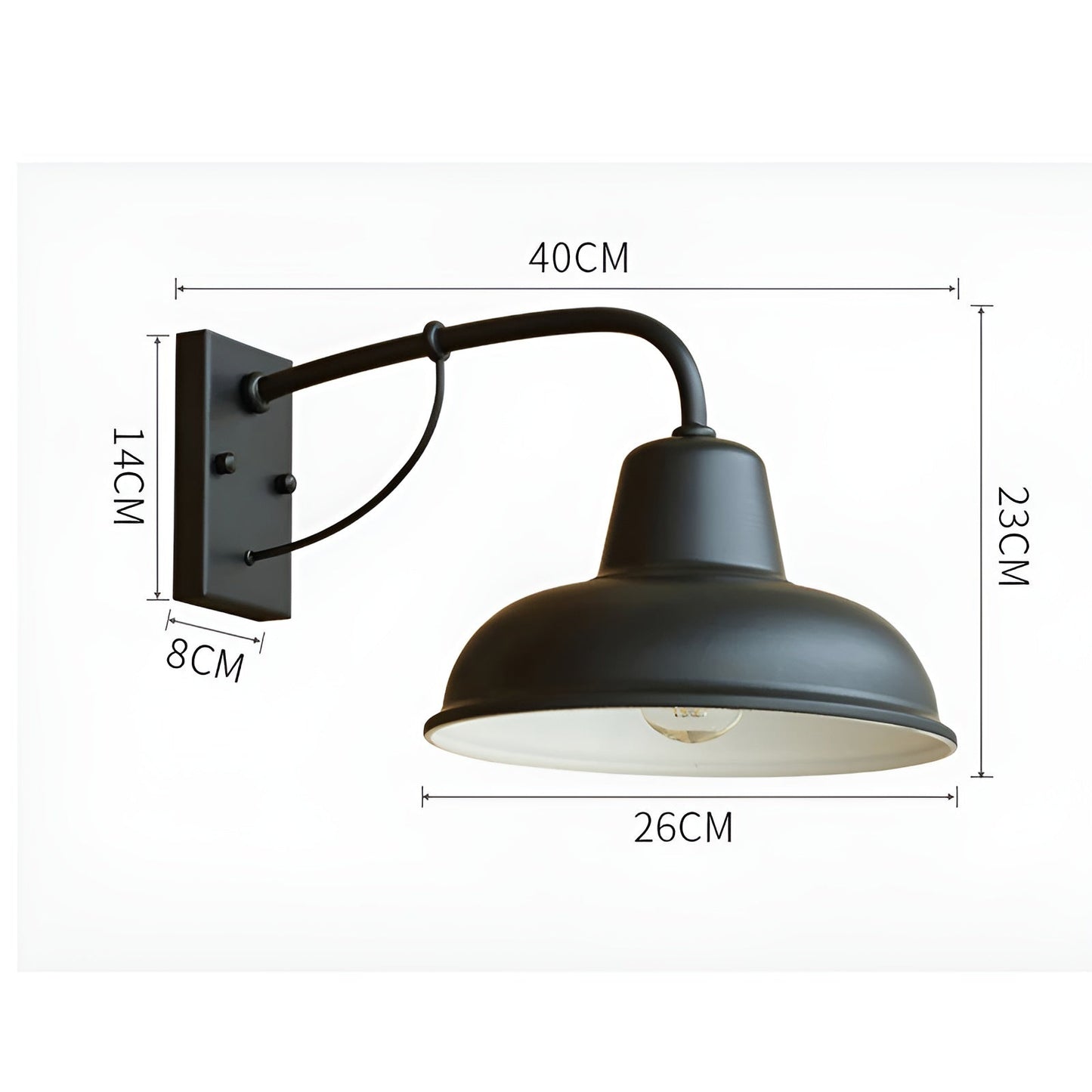 Rustic Metal Outdoor Wall Light