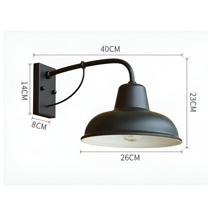 Rustic Metal Outdoor Wall Light