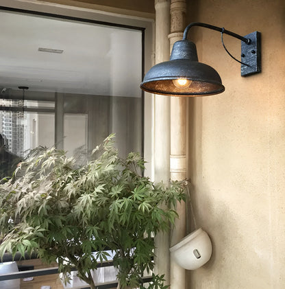 Rustic Metal Outdoor Wall Light