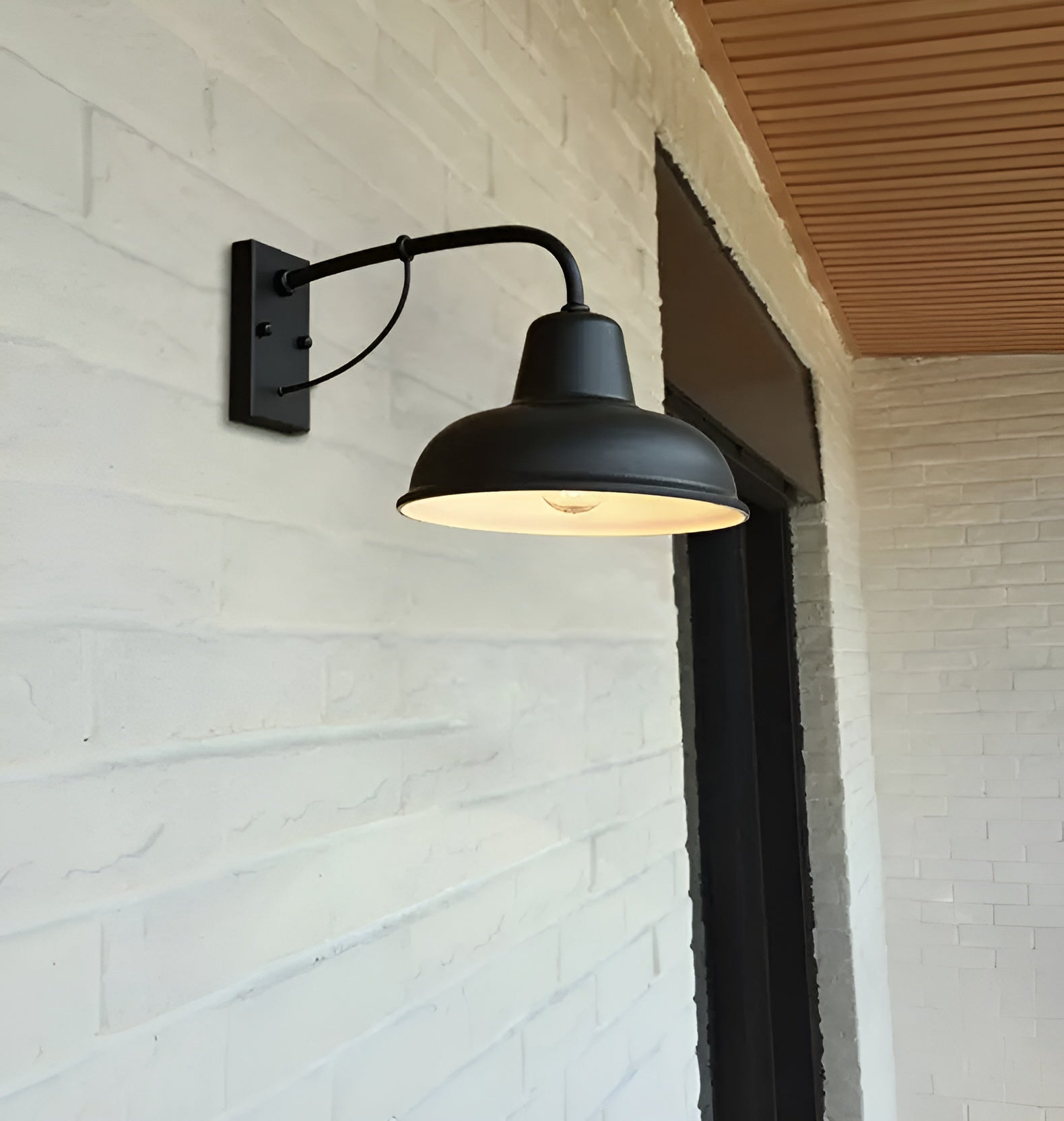 Rustic Metal Outdoor Wall Light - Befez