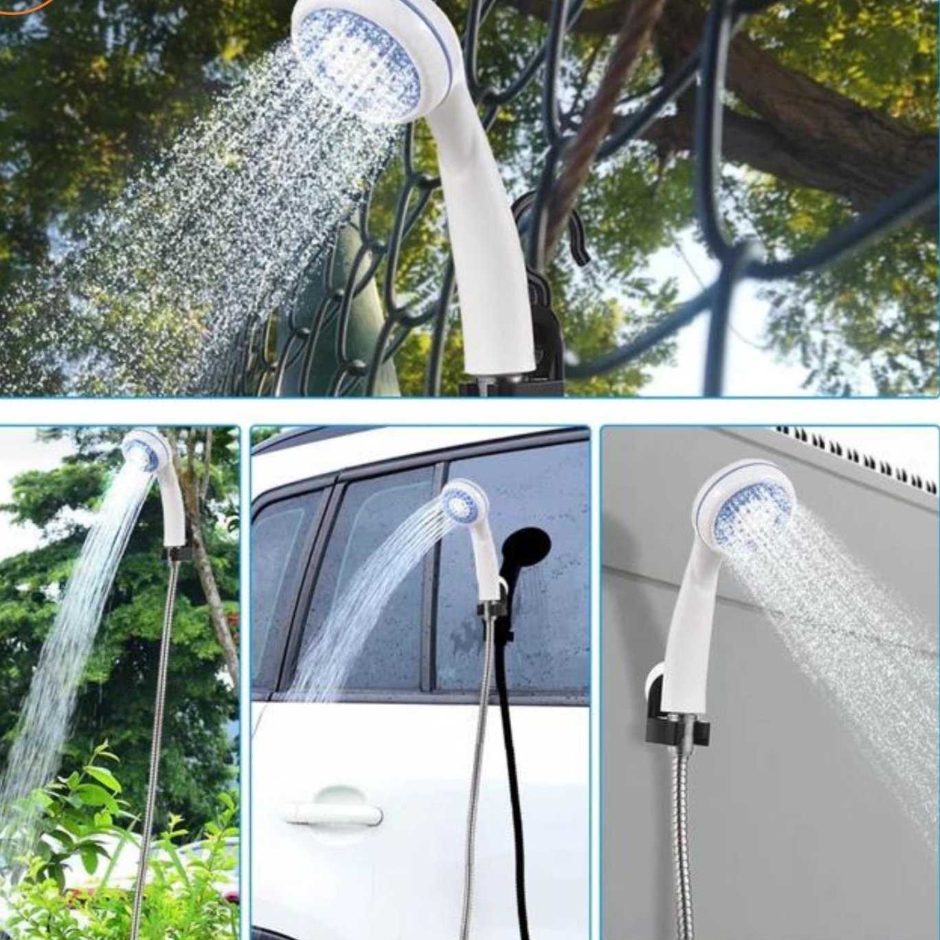 Compact Portable Shower Head System