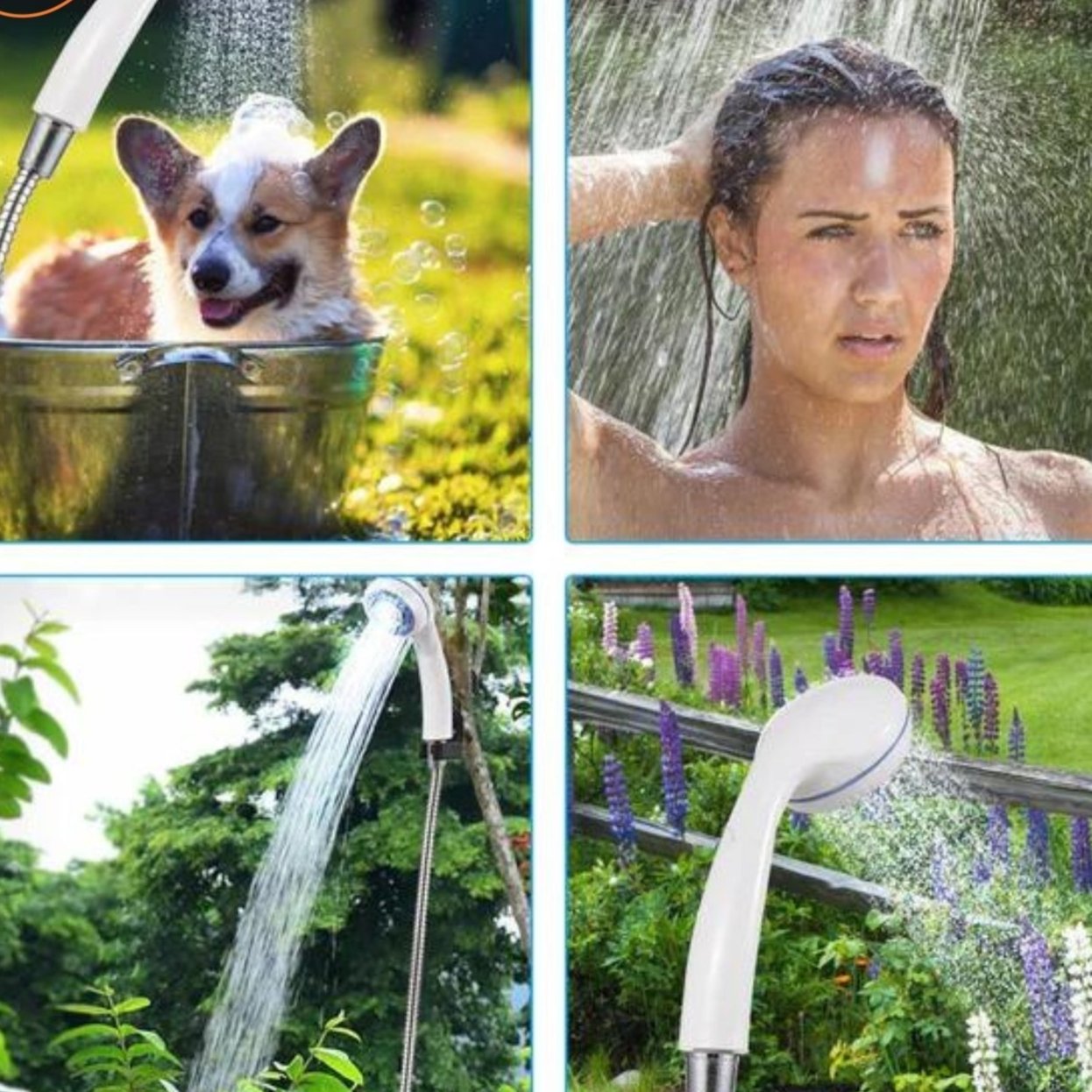 Compact Portable Shower Head System