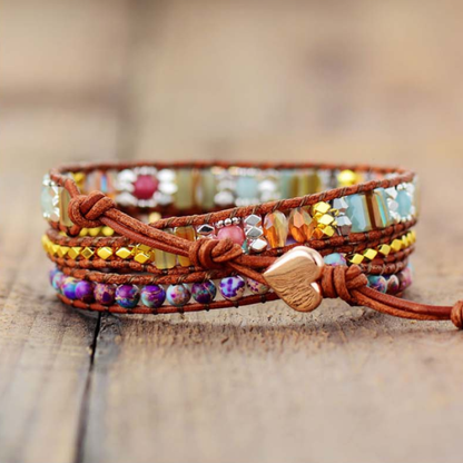 Chic Winnie Gemstone Wrap Bracelet
