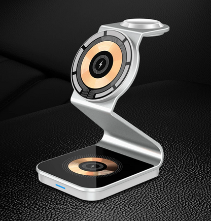 Compact 3-in-1 Wireless Charging Pad