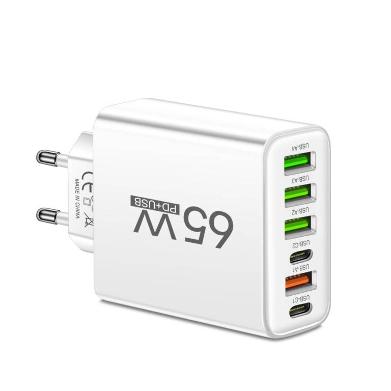 Fast 6-Port USB Charger for Home and Travel Use - Befez