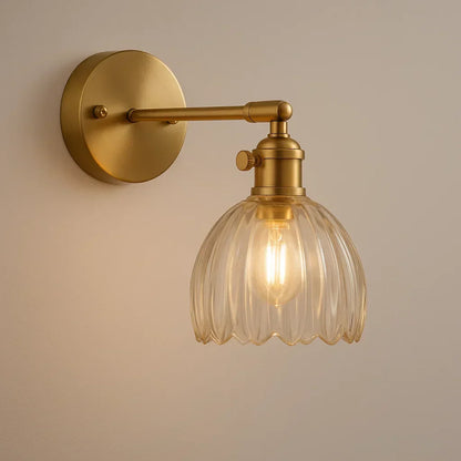 Classic Glass Wall Lamp with Tulip Shade - Befez