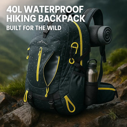 Waterproof 40L Hiking Backpack for Outdoor Travel