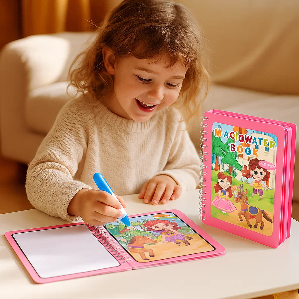 Colorful Kids Watercolor Painting Book Set