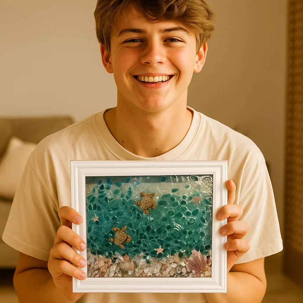 DIY Coastal Glass Craft Kit