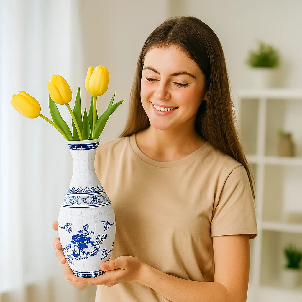 Beautiful 3D Flower Vase Puzzle - Befez