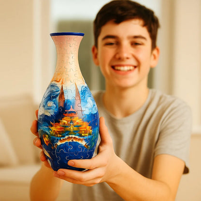 Beautiful 3D Flower Vase Puzzle