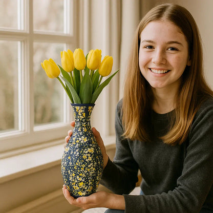 Beautiful 3D Flower Vase Puzzle