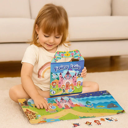 Washable Educational Sticker Books with Fun Themes