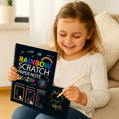 Colorful Rainbow Art Scratch Pad