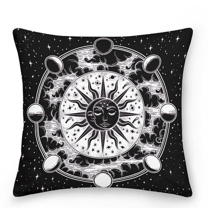 Cosy Astrology Sun Moon Throw Pillows