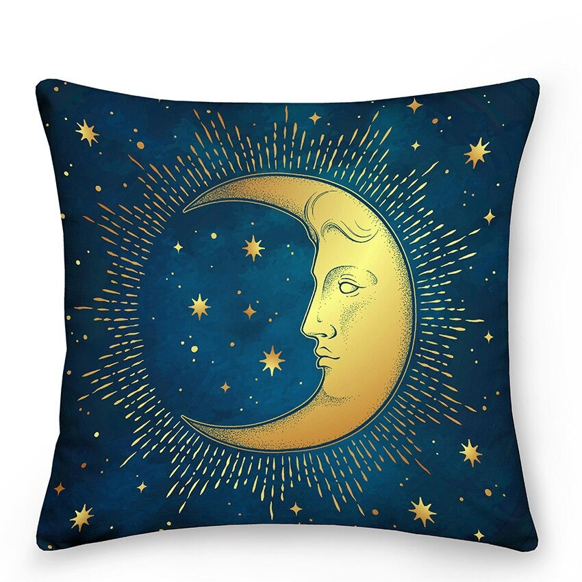 Cosy Astrology Sun Moon Throw Pillows - Befez