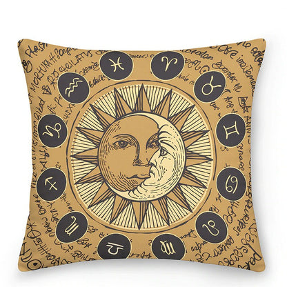 Cosy Astrology Sun Moon Throw Pillows
