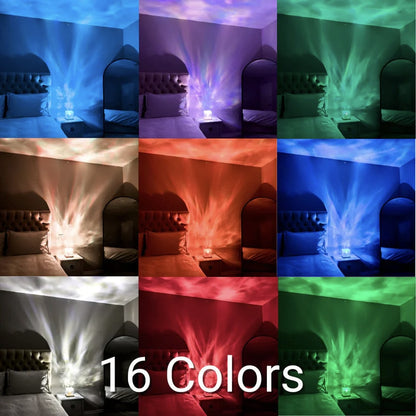 Colorful Ocean Wave Table Lamp Projector
