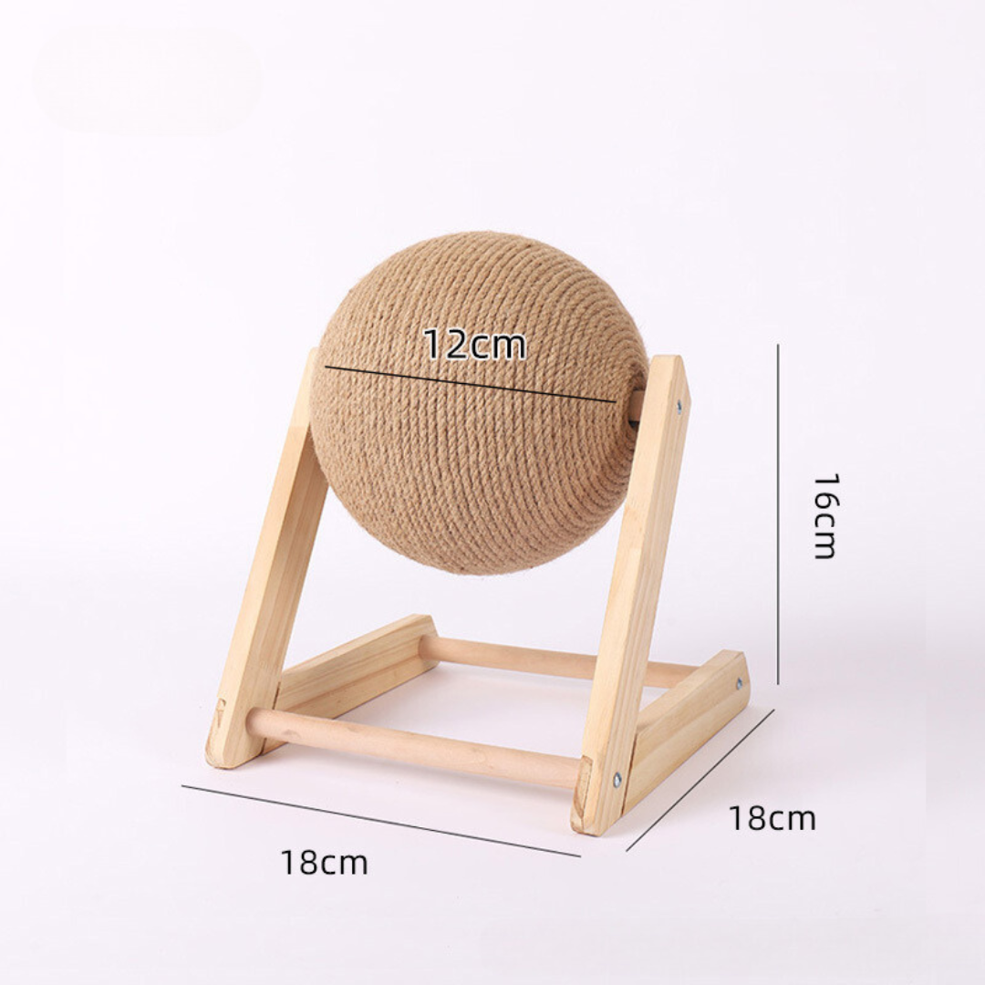 Natural Fiber Cat Scratcher Ball Toy