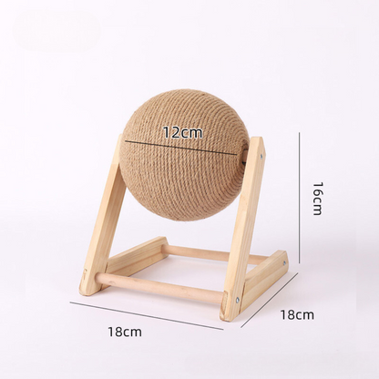 Natural Fiber Cat Scratcher Ball Toy