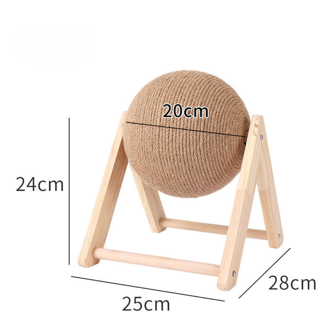 Natural Fiber Cat Scratcher Ball Toy