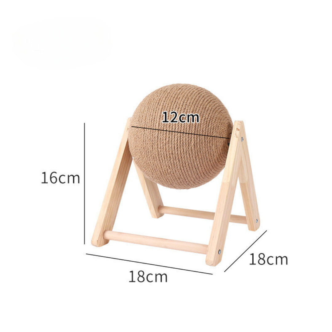 Natural Fiber Cat Scratcher Ball Toy