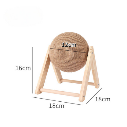 Natural Fiber Cat Scratcher Ball Toy