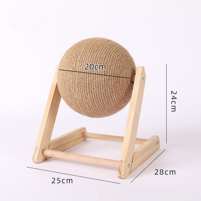 Natural Fiber Cat Scratcher Ball Toy