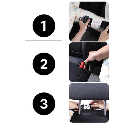 Cozy Car Headrest for Kids and Adults