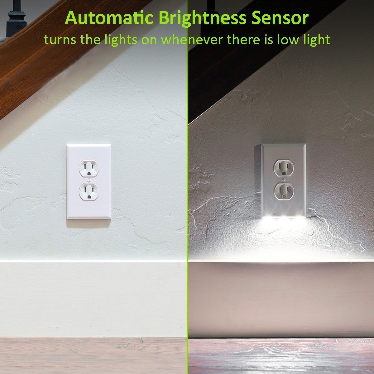 Smart Automatic Outlet Night Light Cover